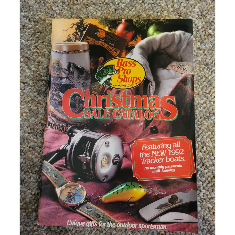 Bass Pro Shops Catalog Vtg 1992 Christmas Sale Fishing Outdoor Hunting Paperback